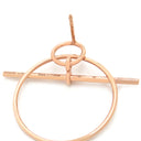 エルメス HERMES エシャペ H105117B 00 ローズゴールド K18PG ピアス ピンクゴールド