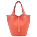 エルメス HERMES ピコタンロックPM オレンジフィールド トリヨンクレマンス ハンドバッグ シルバー金具 新品 未使用