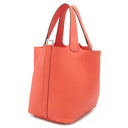 エルメス HERMES ピコタンロックPM オレンジフィールド トリヨンクレマンス ハンドバッグ シルバー金具 新品 未使用