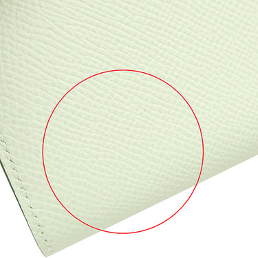 エルメス HERMES ベアンスフレ ヴェルソ ヴェールフィズ×ヴェールユッカ ヴォーエプソン 長財布 シルバー金具 新品 未使用 緑 バイカラー 二つ折財布