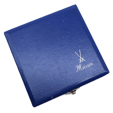 マイセン MEISSEN インドの華 アッシュトレイ 灰皿 9cm 53544 ホワイトXグリーン 陶磁器 雑貨 白 緑 花柄 小物入れ ヴィンテージ