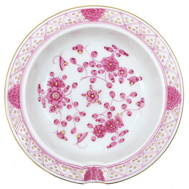 マイセン MEISSEN インドの華 アッシュトレイ 灰皿 9cm 53544 ホワイトXピンク 陶磁器 雑貨 白 花柄 小物入れ ヴィンテージ