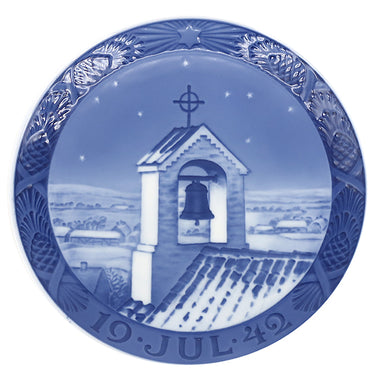 ロイヤルコペンハーゲン ROYAL COPENHAGEN イヤープレート 1940年代 ブルー×ホワイト 陶磁器 食器 ヴィンテージ 北欧 飾り皿 絵皿 1942年