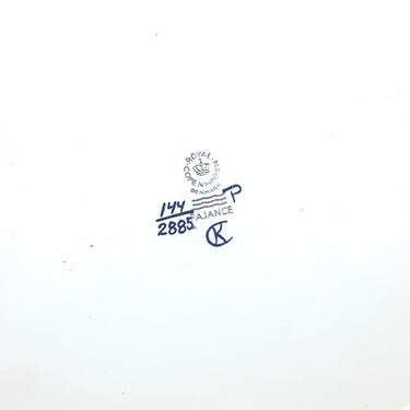 ロイヤルコペンハーゲン ROYAL COPENHAGEN テネラバード スクエア 大皿 ブルーXホワイトXマルチカラー 陶磁器 食器 ヴィンテージ 北欧 青 白 鳥