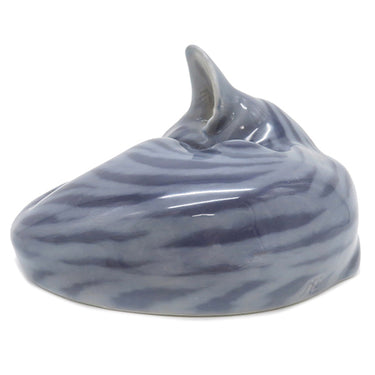 ロイヤルコペンハーゲン ROYAL COPENHAGEN フィギュリン グレー 陶磁器 オブジェ ネコ 猫 置物