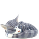 ロイヤルコペンハーゲン ROYAL COPENHAGEN フィギュリン グレー 陶磁器 オブジェ ネコ 猫 置物