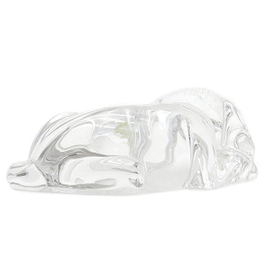 マイセン MEISSEN フィギュリン クリア クリスタル オブジェ 犬 イヌ 置物