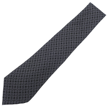 シャネル CHANEL ココマーク クローバー 9.5cm ブラック シルク ネクタイ 黒 四つ葉