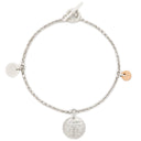 エルメス HERMES エクスリブリス PM H120440B 00ST シルバーXピンクゴールド シルバー925 K18PG ST ブレスレット SV925 AG925 Au750 18K