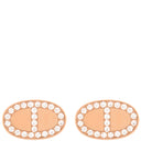 エルメス HERMES シェーヌダンクル コントゥール ピンクゴールド K18PG ダイヤモンド ピアス