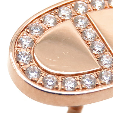 エルメス HERMES シェーヌダンクル コントゥール ピンクゴールド K18PG ダイヤモンド ピアス