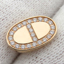 エルメス HERMES シェーヌダンクル コントゥール ピンクゴールド K18PG ダイヤモンド ピアス