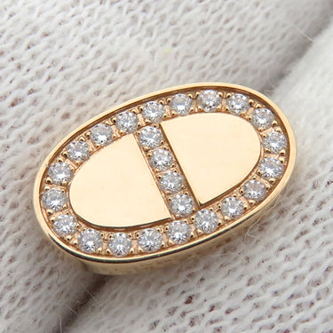 エルメス HERMES シェーヌダンクル コントゥール ピンクゴールド K18PG ダイヤモンド ピアス