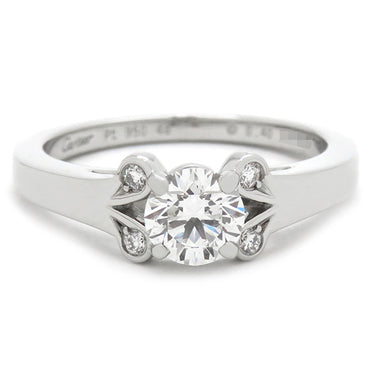 カルティエ Cartier バレリーナ ソリテール N4198248 プラチナシルバー Pt950 ダイヤモンド #48(JP8) リング 指輪 8号