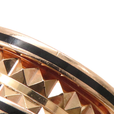 ブルガリ BVLGARI ビーゼロワン ロック B-zero1 2バンドリング 357996 ピンクゴールド×ブラック K18PG セラミック #49(JP9) リング 指輪 黒 750PG 18金 8.5号