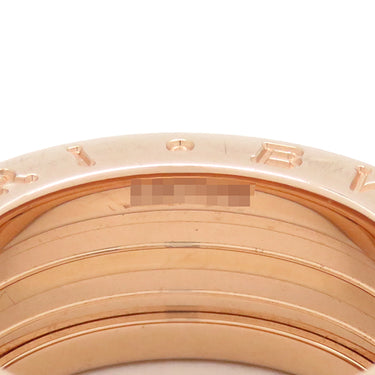 ブルガリ BVLGARI ビーゼロワン ロック B-zero1 2バンドリング 357996 ピンクゴールド×ブラック K18PG セラミック #49(JP9) リング 指輪 黒 750PG 18金 8.5号