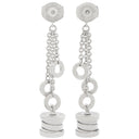 ブルガリ BVLGARI ビーゼロワン エレメント 1Pダイヤ ホワイトゴールド K18WG ピアス B-zero1 750WG ドロップピアス