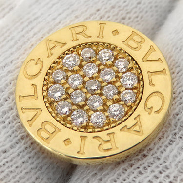 ブルガリ BVLGARI ブルガリブルガリ カフリンクス イエローゴールド K18YG ダイヤモンド カフス 750YG パヴェダイヤ