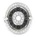 ブルガリ BVLGARI アストラーレ チェルキ ブラックXホワイトゴールド K18WG ダイヤモンド セラミック リング 指輪 11号