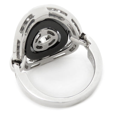 ブルガリ BVLGARI アストラーレ チェルキ ブラックXホワイトゴールド K18WG ダイヤモンド セラミック リング 指輪 11号