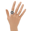 ブルガリ BVLGARI アストラーレ チェルキ ブラックXホワイトゴールド K18WG ダイヤモンド セラミック リング 指輪 11号