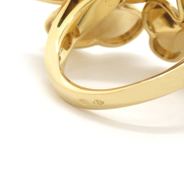 ヴァンクリーフアーペル Van Cleef & Arpels フリヴォル アントレ レ ドア VCARPJMD00 イエローゴールド K18YG ダイヤモンド #50(JP10) リング 指輪 フラワー 4Pダイヤ 10号
