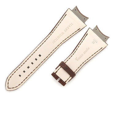 ハリーウィンストン Harry Winston 純正 オーシャン用 クロコバンド ブラウン クロコダイル 腕時計パーツ 未使用 替え クロコ バンド ベルト ストラップ 29ｍｍ ブラウン 茶