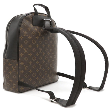 ルイヴィトン LOUIS VUITTON ジョッシュ M41530 モノグラム×ブラック モノグラムマカサー リュック・デイパック シルバー金具 茶 黒 バックパック