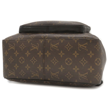 ルイヴィトン LOUIS VUITTON ジョッシュ M41530 モノグラム×ブラック モノグラムマカサー リュック・デイパック シルバー金具 茶 黒 バックパック