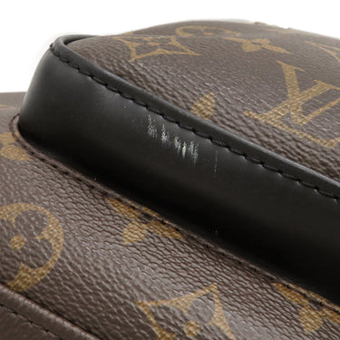 ルイヴィトン LOUIS VUITTON ジョッシュ M41530 モノグラム×ブラック モノグラムマカサー リュック・デイパック シルバー金具 茶 黒 バックパック