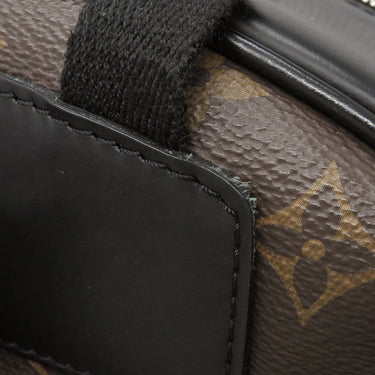 ルイヴィトン LOUIS VUITTON ジョッシュ M41530 モノグラム×ブラック モノグラムマカサー リュック・デイパック シルバー金具 茶 黒 バックパック