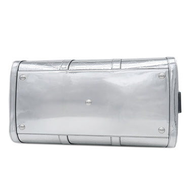 グッチ GUCCI GGエンボス ミディアム ダッフルバッグ 796104 メタリックシルバー ミラーエフェクトファブリック ボストンバッグ シルバー金具 2WAY ハンドバッグ GG ダブルG SILVER 銀