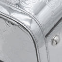 グッチ GUCCI GGエンボス ミディアム ダッフルバッグ 796104 メタリックシルバー ミラーエフェクトファブリック ボストンバッグ シルバー金具 2WAY ハンドバッグ GG ダブルG SILVER 銀