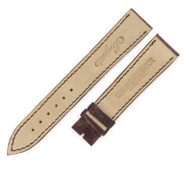 ブレゲ BREGUET 純正 ダークブラウン クロコダイル 腕時計パーツ 新品同様 替え クロコ バンド ベルト ストラップ 18mm ダークブラウン 茶