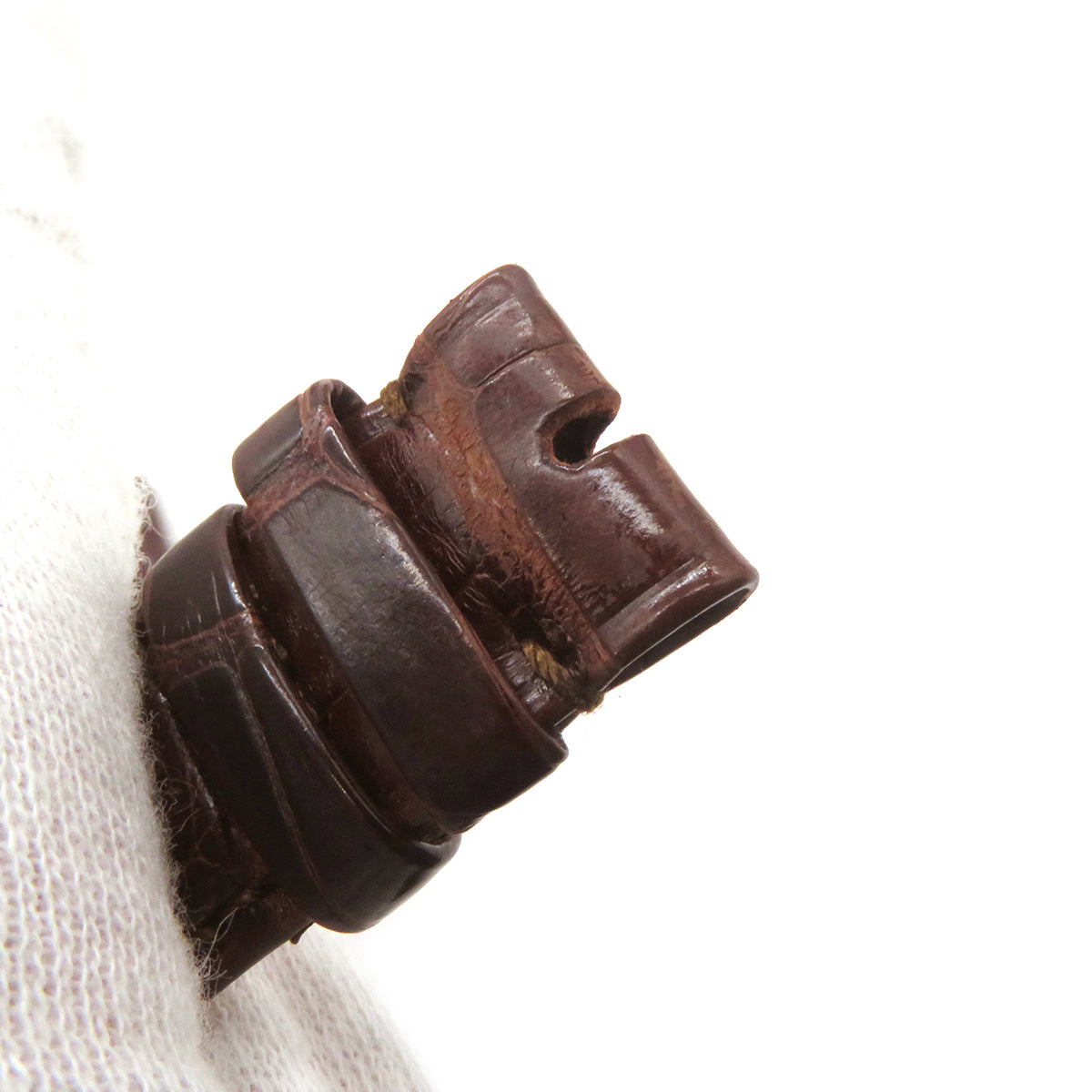 Breguet ダークブラウン クロコベルト　純正 ブレゲ BREGUET 純正 ダークブラウン クロコダイル 腕時計パーツ 新品