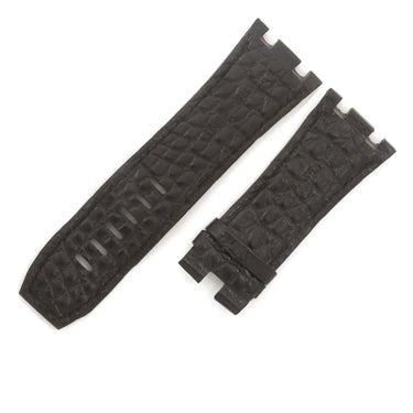 オーデマピゲ AUDEMARS PIGUET ロイヤルオーク用 クロコバンド ブラック クロコダイル 腕時計パーツ 未使用 純正 替え ベルト ストラップ 29ｍｍ ブラック 黒