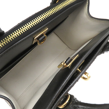 ルイヴィトン LOUIS VUITTON シティスティーマー MINI N95975 ホワイト×ブラック カーフ パイソン 2WAYバッグ ゴールド金具 白 ショルダー