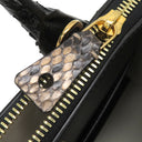 ルイヴィトン LOUIS VUITTON シティスティーマー MINI N95975 ホワイト×ブラック カーフ パイソン 2WAYバッグ ゴールド金具 白 ショルダー