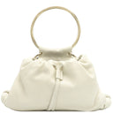 クロエ Chloe アーリーン CHC23WS150 ホワイト×ブラック レザー 2WAYバッグ シャンパンゴールド金具 ショルダーバッグ ハンドバッグ ポシェット 巾着 白 黒