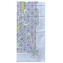 エルメス HERMES ショール カレ140 CARRE ブルー×グリーン カシミヤ シルク ストール 【MORS ETGOURMETTES/馬術と鎖】