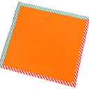 エルメス HERMES ショール カレ140 CARRE オレンジ×マルチカラー カシミヤ シルク ストール