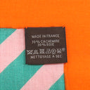 エルメス HERMES ショール カレ140 CARRE オレンジ×マルチカラー カシミヤ シルク ストール