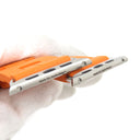 エルメス HERMES 純正 アップルウォッチ用ラバーベルト オレンジ ラバー ステンレススチール 腕時計パーツ 新品同様 ストラップ 24ｍｍ オレンジ バックル付 金具付