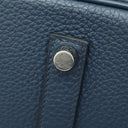 エルメス HERMES バーキン35 ブルードプリュス トゴ ハンドバッグ シルバー金具 青 紺