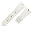ロジェデュブイ ROGER DUBUIS エクスカリバー EX42用 ラバーバンド ホワイト クロコダイル 腕時計パーツ 新品同様 純正 替え ベルト ストラップ バネ棒 25mm ホワイト 白
