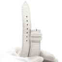 ロジェデュブイ ROGER DUBUIS エクスカリバー EX42用 ラバーバンド ホワイト クロコダイル 腕時計パーツ 新品同様 純正 替え ベルト ストラップ バネ棒 25mm ホワイト 白