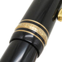 モンブラン Montblanc マイスターシュテュック ルグラン ローラーボール ブラック×ゴールド GP プレシャスレジン ボールペン 黒インク 筆記確認済み
