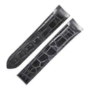 オメガ OMEGA シーマスター プラネットオーシャン用 クロコバンド 98000369 ブラック クロコダイル 腕時計パーツ 純正 ベルト バックル用 替え 20mm ブラック 黒
