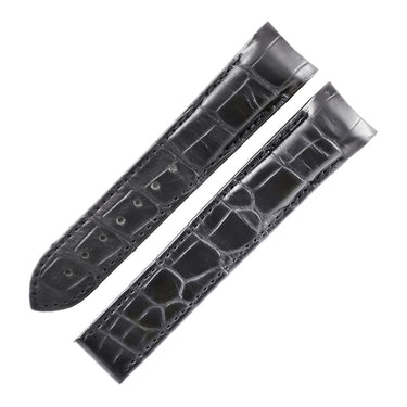 オメガ OMEGA シーマスター プラネットオーシャン用 クロコバンド 98000369 ブラック クロコダイル 腕時計パーツ 純正 ベルト バックル用 替え 20mm ブラック 黒