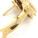 ヴァンクリーフアーペル Van Cleef & Arpels ヴィンテージ アルハンブラ VCARD40500 ブラウン×イエローゴールド K18YG タイガーアイ ピアス 黒 750YG 18K